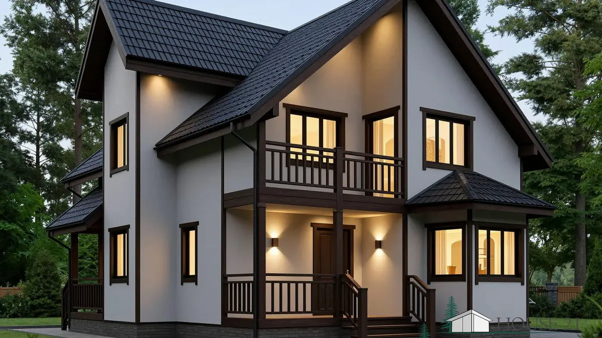 Fertighaus Pläne Holzrahmenbau. Bauplan Haus. Fertige Hauspläne Holzrahmenbau