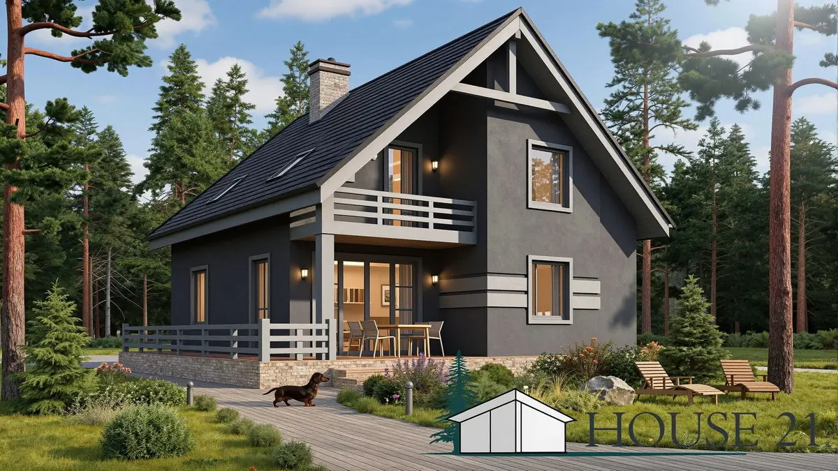 Fertighaus Pläne. Hauses in Holzrahmenbauweise
